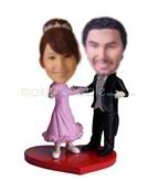 Personalized custom couple bobble head dolls