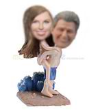 Personalized custom couple bobblehead doll