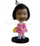 Personalized custom Cute Girl bobble heads