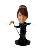 Personalized custom female bobbleheads