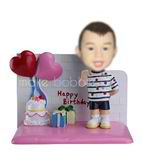 Personalized custom happy birthday bobbleheads