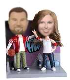 Personalized custom happy couple bobble head