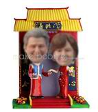 Personalized custom happy couple bobblehead