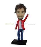 Personalized custom happy man bobbleheads