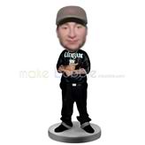 Personalized custom HIP-HOP girl bobblehead