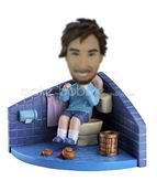 Personalized custom man in the toilet bobbleheads