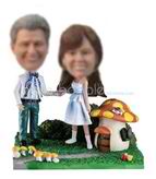 Personalized custom Suburban couple bobbleheads