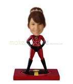 Personalized custom super girl bobbleheads