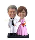 Personalized custom sweet wedding bobbleheads