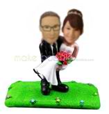 Personalized custom wedding bobblehead dolls