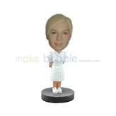 Personalized custom woman bobbleheads