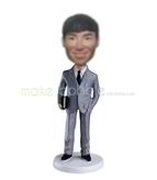 Personalized custom work man bobble heads