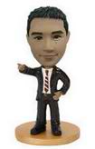 Male bobble head doll  in suit with Arm reach