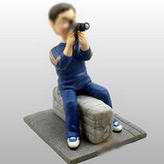 Photographer bobble head doll