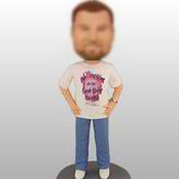 Personalized bobblehead casual man