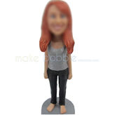 Personalized Casual female bobble heads