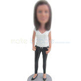 Personalized custom Casual female bobble