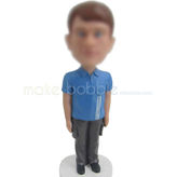 Personalized custom Casual Male bobblehead