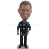 Personalized custom Casual Male bobblehead dolls