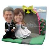 Personalized custom happy couple bobble heads