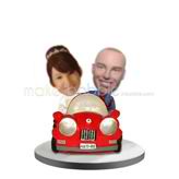 Personalized customized Bumper car wedding bobbleheads