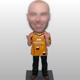 Personalized men bobblehead