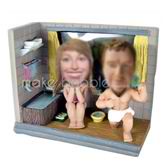 Personalized Personalized custom bath couple bobbleheads