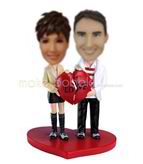 Personalized Personalized custom sweet couple bobbleheads