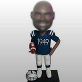 Personalized rugby player bobblehead