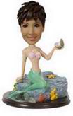 Mermaid and shells bobblehead