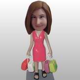 Shopping back bobblehead