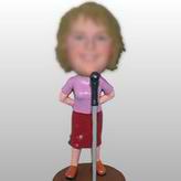 Personal cusotm singer bobblehead