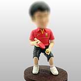 Man in red shirt custom made bobble heads