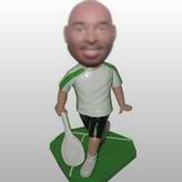 Tennis player bobblehead