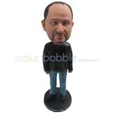 Custom black man  bobbleheads