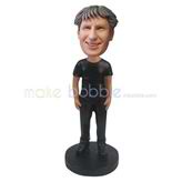 The black T'shirt man custom bobbleheads