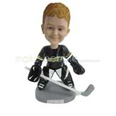 The boy takes a golf club custom bobbleheads