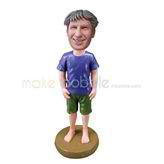 The man do not wear shoes custom bobbleheads