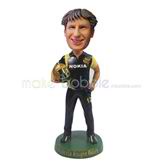 The man hold his hat custom bobbleheads