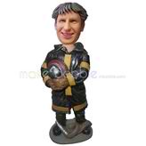 The man is a firefighter custom bobbleheads