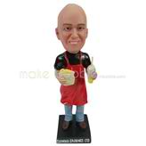 The man is a KFC cook custom bobbleheads