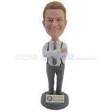 The man is a show host custom bobbleheads