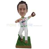 The man is playing baseball custom bobbleheads