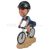 Custom man  bobbleheads with riding a bicycle