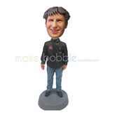 The man smiles custom bobbleheads