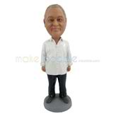 The man smiles custom bobbleheads