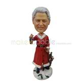 The man wears red dress custom bobbleheads