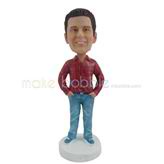 The man with his hands in his pockets custom bobbleheads