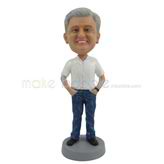 The man with his hands in his pockets custom bobbleheads