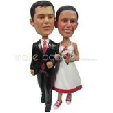 The suit man and his wife custom bobbleheads